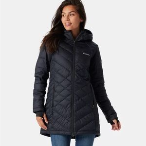 Never worn, Columbia Hooded Long Jacket.